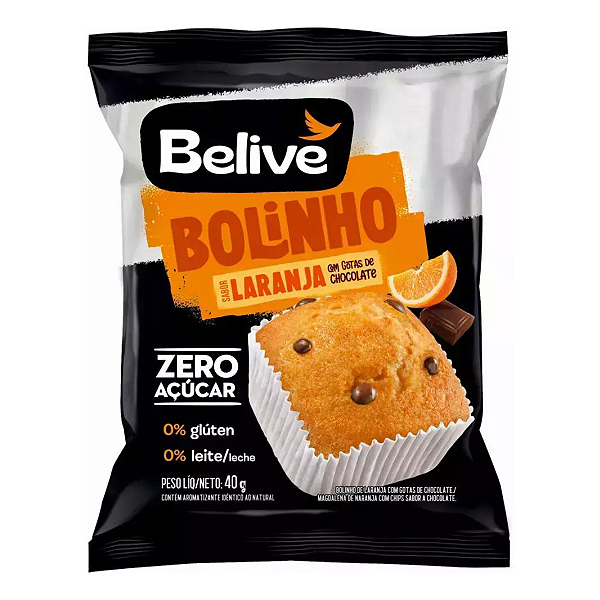 Bolinho de Laranja Sem Açucar Sem Glúten 40g Belive