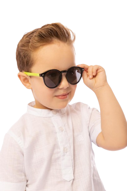 Óculos de sol Estilo kids Preto e verde