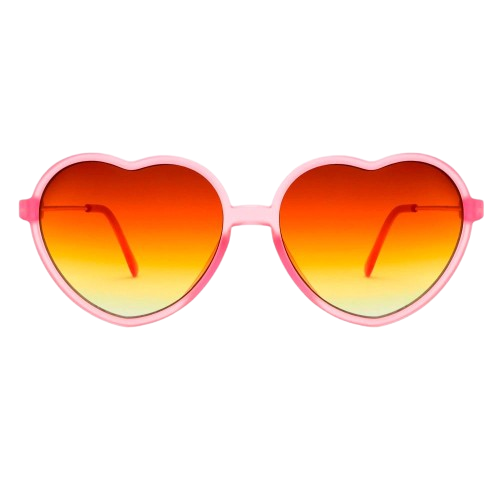 O Óculos de sol Infantil modelo Coração rosa