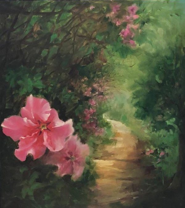 Flor do Cerrado - Obra com Tema Natureza - Realismo Contemporâneo por Sueli Dabus - 100cm x 90cm