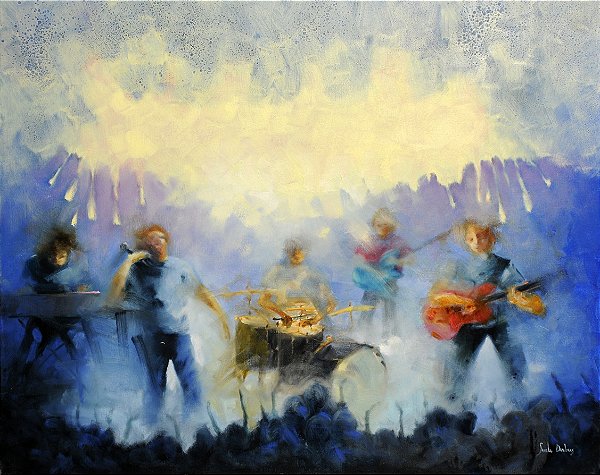 Rhythm and Blues - Obra com Tema Música - Arte Contemporânea por Sueli Dabus - 80cm x 100cm