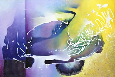 A Concha - Obra com Tema Natureza - Arte Contemporânea por Sueli Dabus - 80cm x 120cm