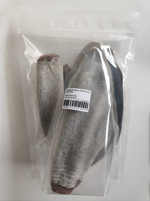 Petisco Mastigável para Cães Orelha Bovina Desidratada | Universo Bicho Zen