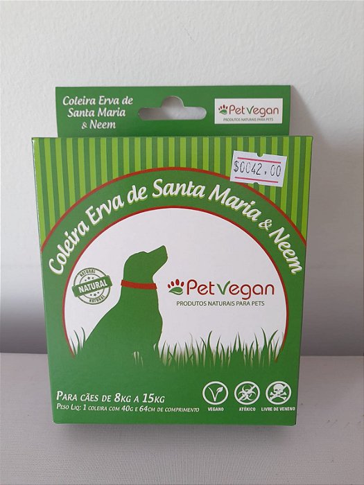 Coleira Repelente Petveg 8 - 15 Kg