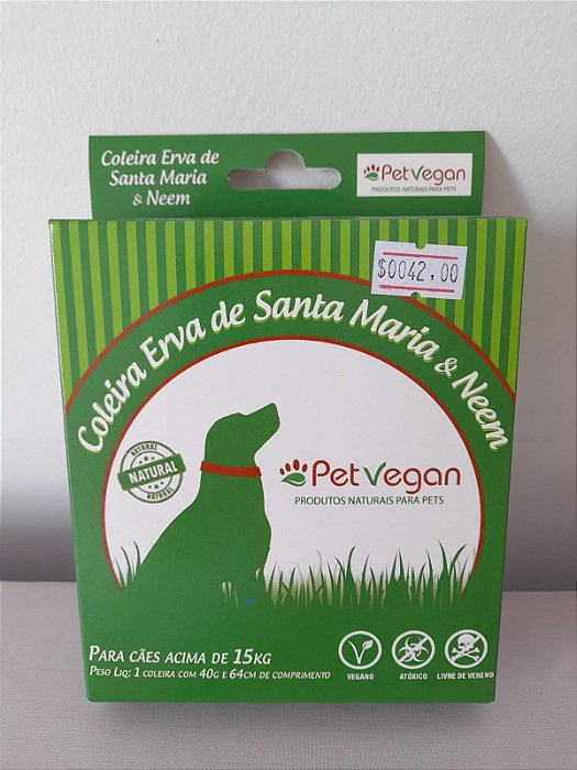 Coleira Repelente Petveg acima de 15 Kg