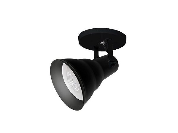 Spot taschibra circular hol 1xe27 par30/preto fosco