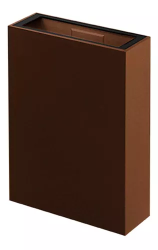 Arandela led quadre 3000k marron/