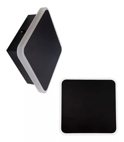 Arandela led taschibra optic square ontw 6w preto/