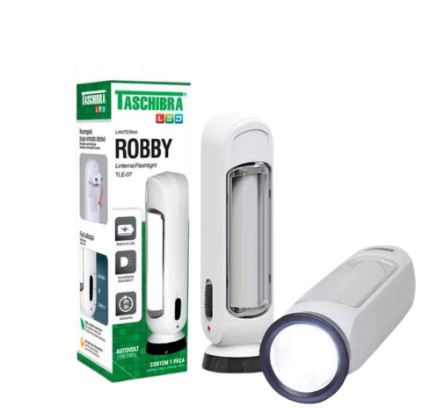 Luminária Lanterna Taschibra Led Robby TLE07 Recarregável