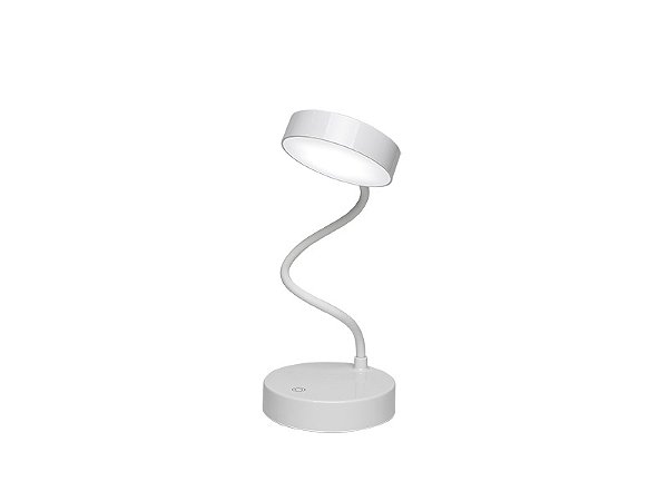 Luminária de mesa LED Taschibra Puck recarregável