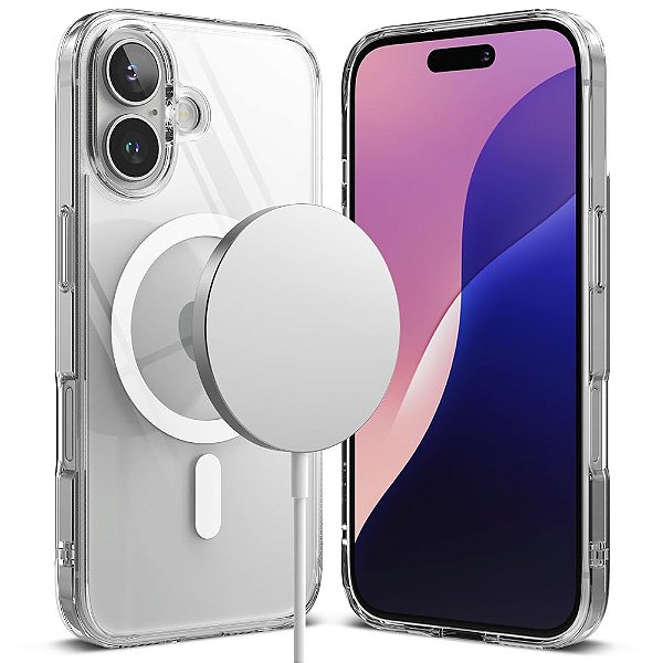 Capa Para iPhone 16 (6.1) Ringke Fusion MagSafe - Clear