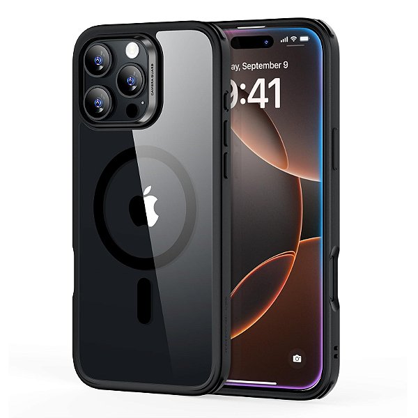 Capa Para iPhone 16 Pro Max ESR Classic MagSafe -Preto-Clear