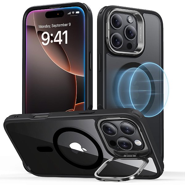 Capa Para iPhone 16 Pro Max ESR MagSafe Suporte -Preto-Fosco
