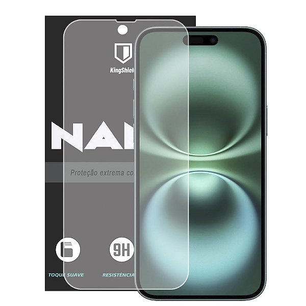 Película Para iPhone 16 Plus (6.7) Kingshield Nano Vidro - Clear