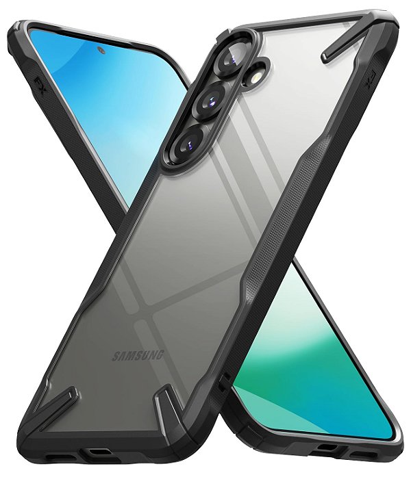 Capa Capinha Ringke Fusion-X Para Galaxy S25 Plus - Preto