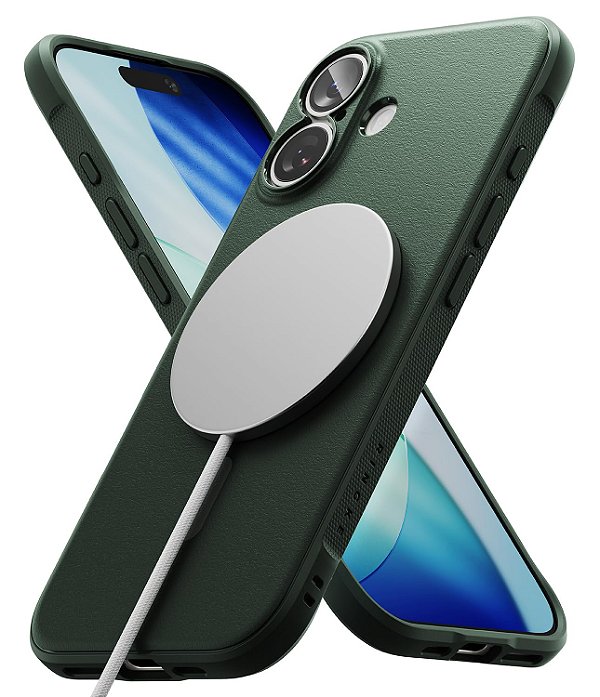 Capa Capinha Ringke Onyx MagSafe Para iPhone 17 (6.3) - Verde