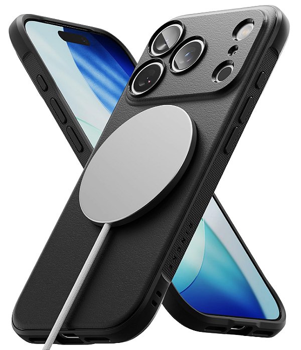 Capa Capinha Ringke Onyx MagSafe Para iPhone 17 Pro 6.3 - Preto