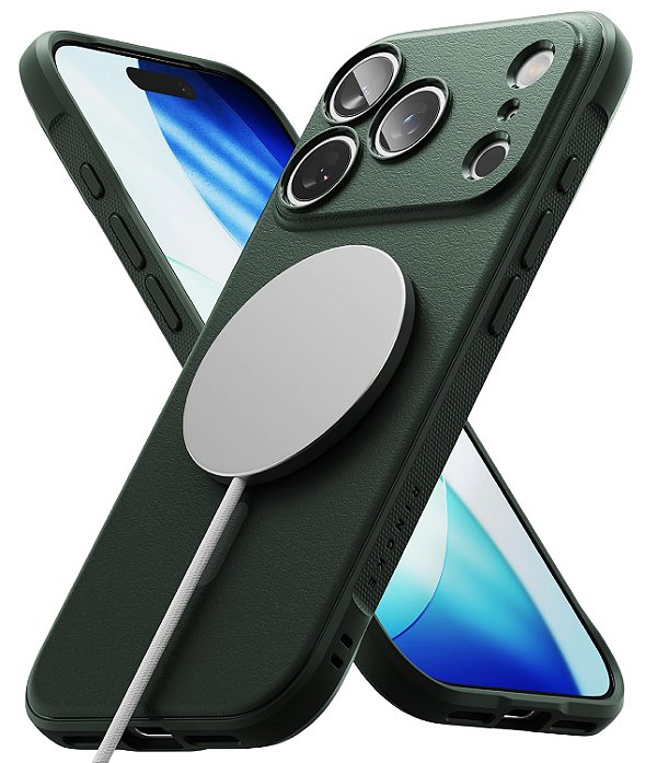 Capa Ringke Onyx MagSafe Para iPhone 17 Pro Max - Verde