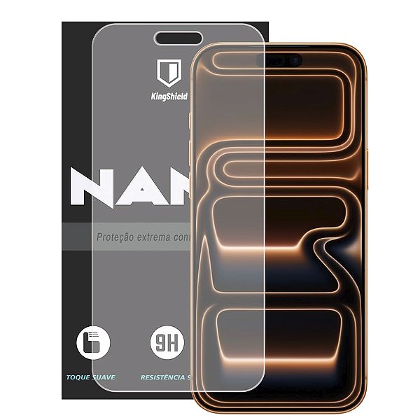 Película Kingshield Nano Vidro Para iPhone 17 Pro 6.3 -Fosca