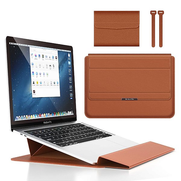 Capa KingShield EcoStyle para Notebook, MacBook, 13/14, Marrom