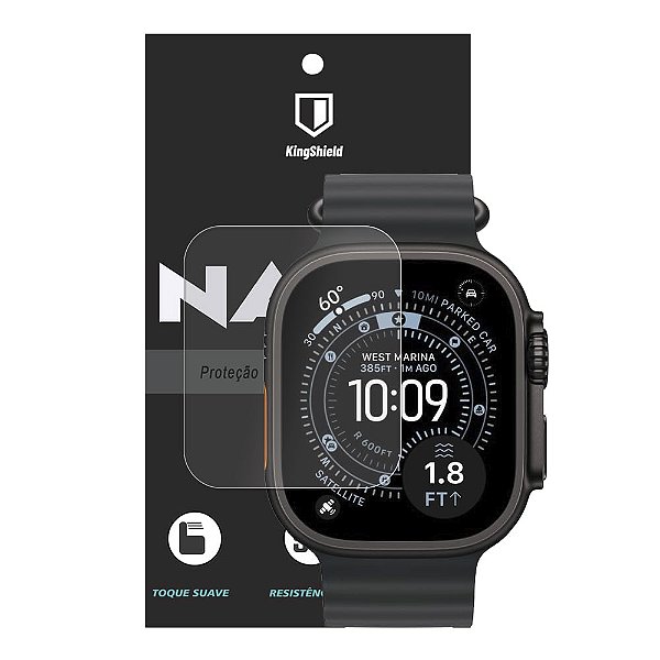 Película Apple Watch Ultra 3 Kingshield Nano Vidro (2xUnids)
