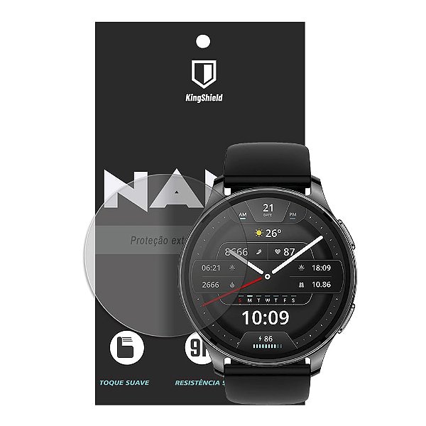 Película Para Amazfit Pop 3R Kingshield Nano Vidro - Clear
