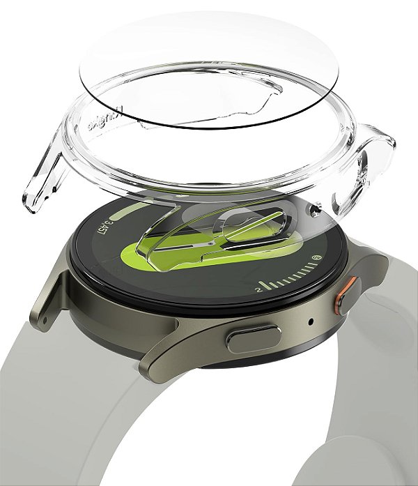 Capa Para Galaxy Watch 7 44mm Ringke Slim + Película - Clear