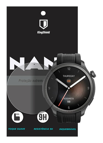 Película Amazfit Balance Kingshield Nano Vidro - Fosca