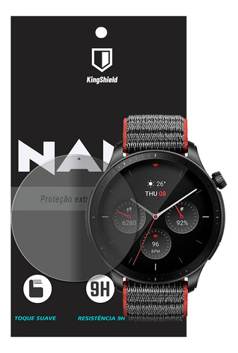 Película Amazfit Gtr 4 Kingshield Nano Vidro - Fosca