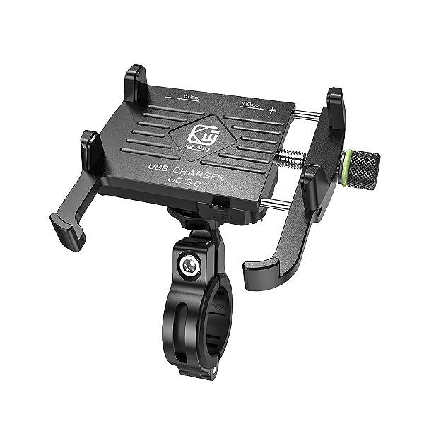 Suporte de celular para Moto + carregador Turbo USB 3.0 M6s