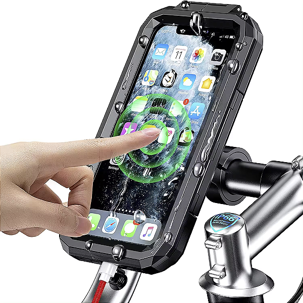 Suporte de Celular para Moto e Bicicleta à Prova d'Água M1