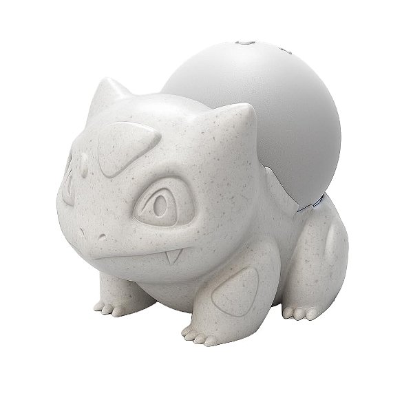 Suporte Base Para Echo Dot 4ª e 5ª Bulbasaur -Mármore Branco