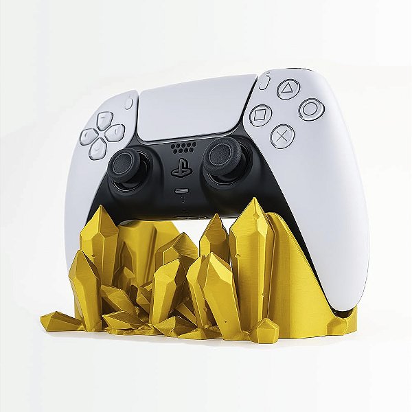 Suporte Base para Controle PS5, Modelo Pepita de Ouro