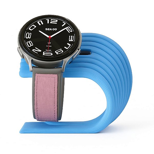Suporte de Carregador Galaxy Watch 5,5 Pro,6,7,8,Ultra, Wave Azul