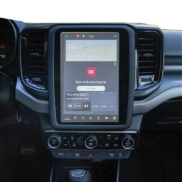 Película Multimídia Fiat Toro 2022 a 2025 Hydrogel - Clear