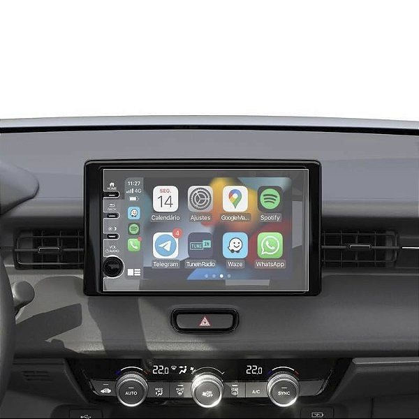 Película Multimídia Hr-v Touring 2023/2026 Nano Vidro -Clear