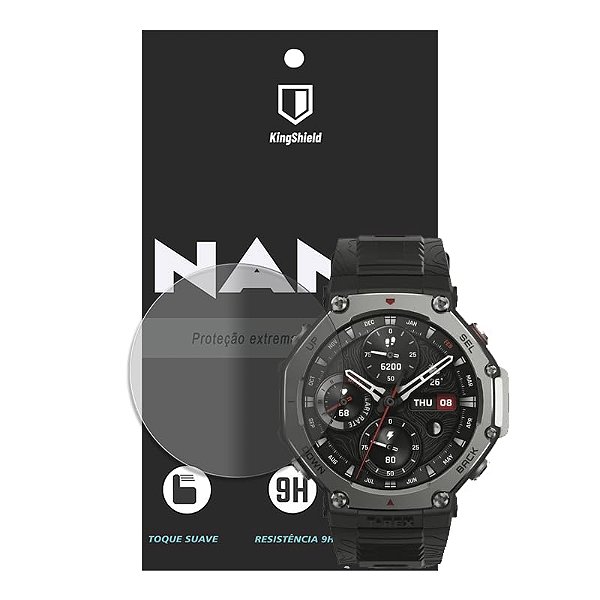 Película Para Amazfit T-Rex 3 Kingshield Nano Vidro - Clear