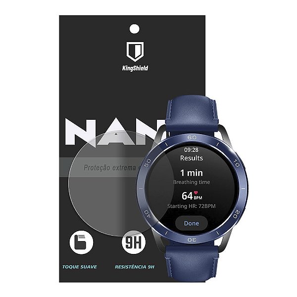 Película Para Xiaomi Watch S3 Kingshield Nano Vidro - Clear
