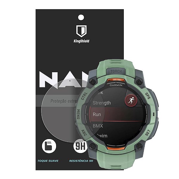 Película Para Garmin Instinct 3 45mm Kingshield Nano Vidro - Clear