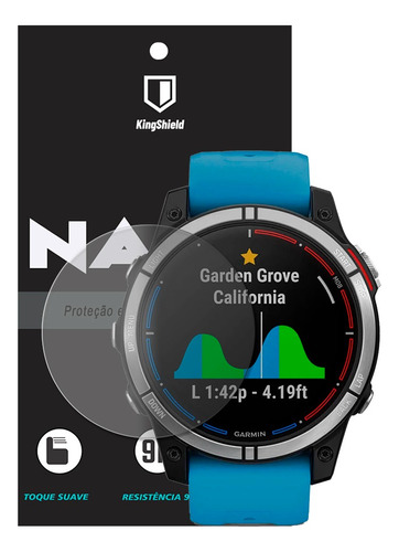 Película Garmin Quatix 7 (47mm) Kingshield Nano Vidro (2x Unids)