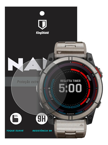 Película Garmin Quatix 7x 51MM Kingshield Nano Vidro (2x Unids)