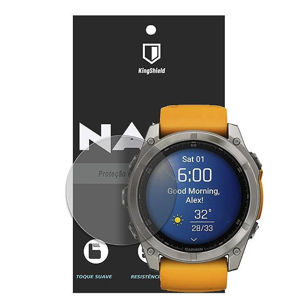 Película Para Garmin Fenix 8 (51mm) Kingshield Nano Vidro - Fosca