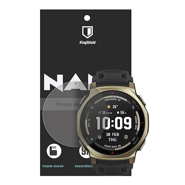 Película Para Amazfit T-Rex 3 Pro 44mm Kingshield Nano Vidro - Fosca