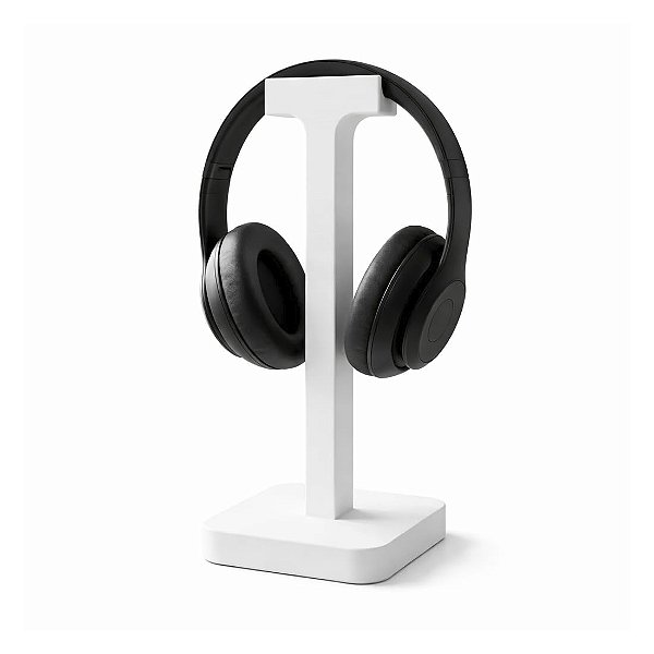 Suporte para Fone de Ouvido de Mesa Slim, Gamer e Escritório - Branco