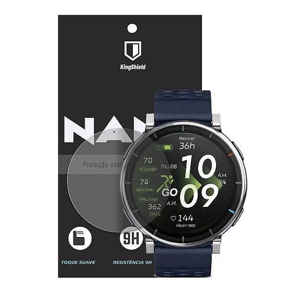 Película Para Amazfit Active 3 Premium Kingshield Nano Vidro - Clear