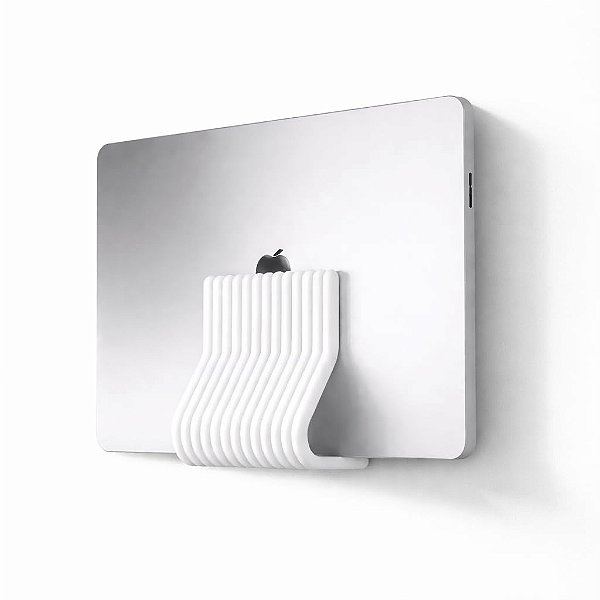 Suporte Vertical de Parede Notebook e Macbook, Stand One 17mm, Branco