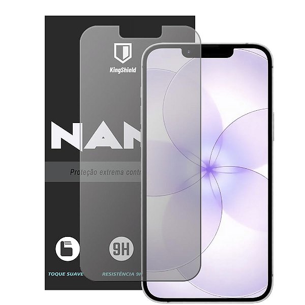 Película Para iPhone 17e (6.1) Kingshield Nano Vidro - Fosca