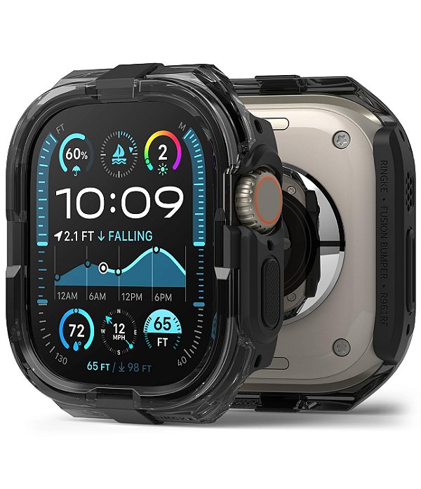 Capa Capinha Ringke Fusion Para Apple Watch Ultra 3/2/1 - Preto