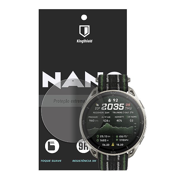 Película Para Amazfit Cheetah 2 Ultra Kingshield Nano Vidro (2xUnids)