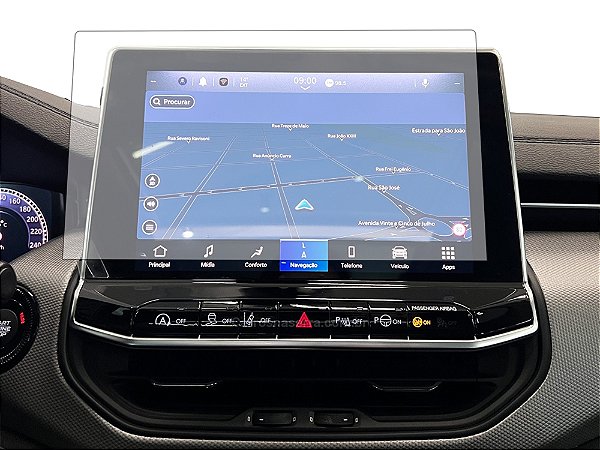 Película Multimídia Jeep Commander 2022 a 2026 Gel - Clear